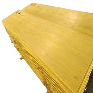 Materiales de construcción de madera 21mm 27mm de espesor amarillo pintado Pino completo 3 capas hojas de panel de encofrado de madera - Product Image 1