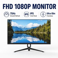 Moniteur professionnel série 27, logo personnalisé, fréquence de rafraîchissement 75Hz/144Hz, dalle VA, écran large sans bordure pour jeux PC