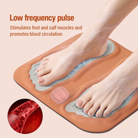 Tapis de massage professionnel 3D à rouleaux pétrissants pour les pieds, 5 niveaux d'intensité pour la relaxation du cou, chauffant et améliorant la circulation sanguine