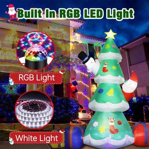 Precio promocional Inflable Navidad Publicidad Inflable Niños Juguete favorito Árbol de Navidad con luces RGB para eventos Fiesta - Product Image 6