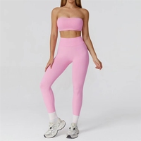 Ensemble de sport yoga sans couture respirant pour femme, taille haute évidée, extensible dans les quatre sens, séchage rapide, Spandex/Nylon
