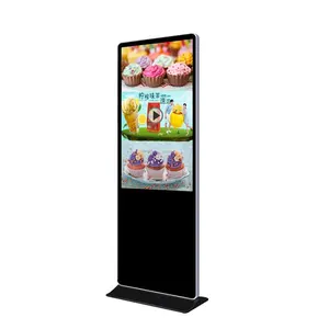 HD LCD Screen High Brightness Floor Standing Advertising Digital Signage Displays And AD Players For Media Video