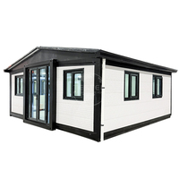 Villa de Luxe Préfabriquée Extensible 20ft 40ft Maison Conteneur en Acier avec Chambre et Atelier Design Mobile et Portable