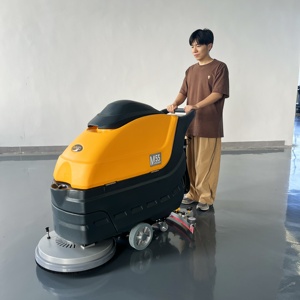 M55 Machine de nettoyage de sols autotractée, laveuse-sécheuse de béton pour entrepôt, vente en gros usine - Product Image 5