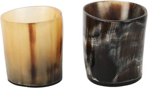 Meilleures ventes : Tasse à cornes courte artisanale en corne naturelle, style Viking, pour bière, hydromel, bière artisanale, vin et cadeaux, disponible à prix compétitif - Product Image 4