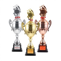 Trophées en métal en forme d'étoile à cinq branches, style nouveau, en gros, médailles or, argent, bronze pour le football, le taekwondo, Chine