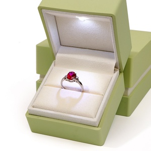 Luxury Satin Jewelry Packaging <b>Box</b> with <b>LED</b> <b>Light</b> for Sets Custom High Quality Branded Jewelry Gift <b>Box</b> Packaging with logo - Product Image 4