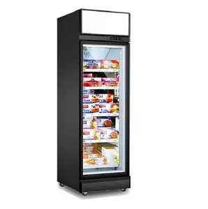 便利店单门玻璃门冷藏柜冰淇淋冰箱Nevera冰箱立式冰箱