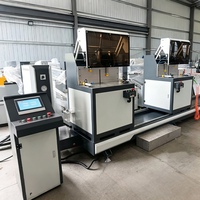 Scie à onglet multi-angle automatique de précision à double tête CNC haute efficacité pour coupes à tout angle