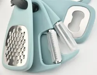 Hot Home Keuken Gadgets 5-delige Roestvrijstalen Kookgerei Set Ruimtebesparend Fruit & Groente Gereedschappen Duurzaam Metalen Gereedschap