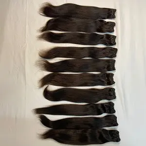 Campione gratuito K S parrucche fascio di capelli indiani trama dei capelli umani estensioni dei capelli DHL Style Time