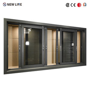 Ventana Corredera <span class=keywords><strong>de</strong></span> Aluminio <span class=keywords><strong>con</strong></span> <span class=keywords><strong>Rotura</strong></span> <span class=keywords><strong>de</strong></span> <span class=keywords><strong>Puente</strong></span> Térmico, Doble Acristalamiento, Insonorizada, Ahorro <span class=keywords><strong>de</strong></span> Energía, <span class=keywords><strong>Ventanas</strong></span> <span class=keywords><strong>de</strong></span> Aleación <span class=keywords><strong>de</strong></span> Aluminio, Venta al por Mayor <span class=keywords><strong>de</strong></span> Fábrica - Product Image 1