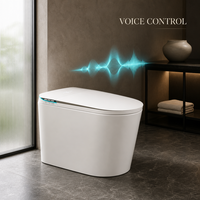 Toilette intelligente moderne avec bidet automatique, chasse d'eau par capteur, siège chauffant, couvercle automatique et télécommande