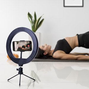 Anneau lumineux LED pour selfie, en plastique, à poser sur <span class=keywords><strong>table</strong></span>, avec température <span class=keywords><strong>de</strong></span> couleur réglable, pour la photographie, les vidéos YouTube et le streaming en direct - Product Image 6