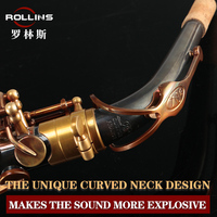 Manufacturer Wholesale Retail Good Quality High Grade Alto Saxophone X7-III Bare Copper Process Blue Saxophone