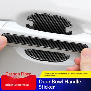 Strisce Adesive in Resina Epossidica con Motivo Fibra di Carbonio per Maniglie e Profili Portiera <span class=keywords><strong>Auto</strong></span> - Vendita Diretta dalla Fabbrica - Prevenzione Graffi e Protezione Maniglie - Product Image 3