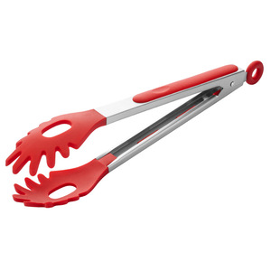 Silicone Food Gripper 9 Inch Stainless Steel Pasta Tongs With Hollow Design For Drainage Kitchen Utensil - Product Image 4