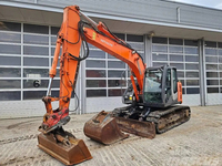 Excavatrice sur chenilles Hitachi d'occasion de qualité supérieure, 13 tonnes, ZX135US, fabriquée au Japon, avec moteur Yanmar, boîte de vitesses, moteur hydraulique, pompe et roulement