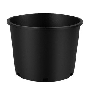 Pot de fleurs <span class=keywords><strong>en</strong></span> plastique respirant épaissi DaringFish Black Gallon Pastoral Design pour orchidées, dendrobiums, pivoines, épipremnus et roses - Product Image 1