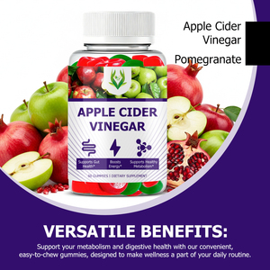 Apple Cider Vinegar Gummies Dietary <b>Supplement</b> with Realapples Supports Gut Health Boosts Energy Healthy Metabolism Gummies - Product Image 4