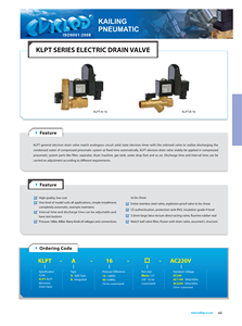 Katup Pembuangan Elektronik 1/2 AC220V 16 Bar Tekanan Tinggi Otomatis untuk Sistem Udara Terkompresi - Produsen - Product Image 5