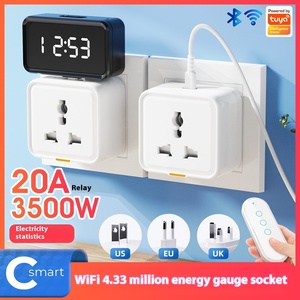 Smart Life Smart Home <strong>WiFi</strong> Power Socket App Alexa/Google Voice Control Universal EU/UK/US <strong>Plug</strong> Timed Commands Power Meter Type C - Product Image 5