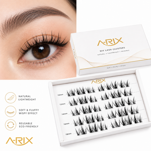 A-RIX Pre-Mapped DIY Cluster Eyelash Wispy Spiky Lash Extensions Natural Lightweight Reusable Lash Clusters - Product Image 1