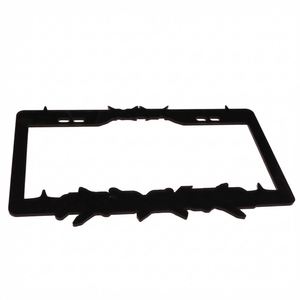Cadre de plaque d'immatriculation de voiture portable en nylon 3D personnalisé de haute qualité, imprimé UV, décoratif, taille standard universelle pour auto - Product Image 4