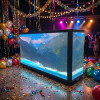 P2.5 GOB Écran vidéo LED pliable pour table de DJ, mur d'affichage vidéo, cabine de DJ pliable pour scène de boîte de nuit, club de musique, événements