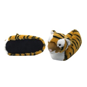 Pantoufles d'intérieur en peluche pour enfants, motif animal adorable, pantoufles personnalisées en forme de tigre en peluche, vente en gros - Product Image 6