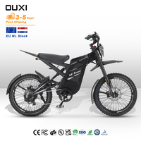 Moto tout-terrain électrique OUXI GT2000 250W pour adultes, 48V 30Ah, cellules à haute décharge, prête pour la piste de motocross