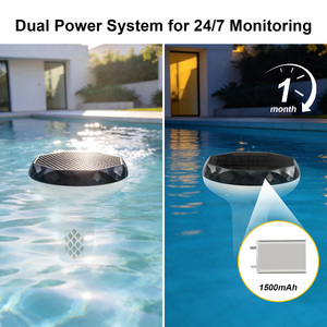 Kactoily Nouveauté Testeur de Qualité de l'Eau 6-en-1 Solaire Tuya Wi-Fi en Temps Réel 24h/24, Mètre EC pour <span class=keywords><strong>Piscine</strong></span> d'Eau Salée - Product Image 6