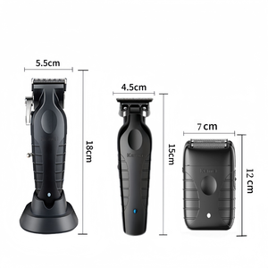 Ensemble de tondeuses électriques professionnelles <span class=keywords><strong>Kemei</strong></span> <span class=keywords><strong>KM</strong></span>-<span class=keywords><strong>2296</strong></span>/<span class=keywords><strong>KM</strong></span>-2299/<span class=keywords><strong>KM</strong></span>-T95 pour le rasage et la coupe des cheveux - Product Image 4
