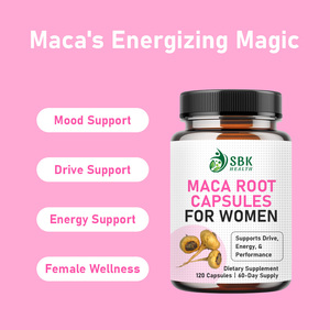 Cápsulas de Raíz de Maca en Stock de Fábrica, Tabletas de Suplemento Energético, Potenciador Natural de Vitalidad para Mujeres, Equilibrio Hormonal - Product Image 3
