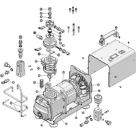Compresseur d'air numérique PCP 2024 haute pression 4500 PSI à vis, alimenté au gaz, moteur d'air 300 bar, roulement à billes, remplissage d'air