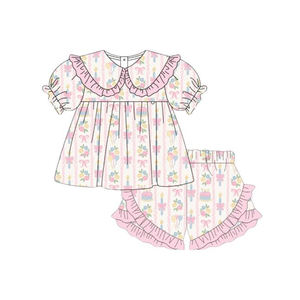 Preventa al por mayor: Ropa de verano para niñas con estilo de cumpleaños, MOQ 5, ropa de hermanas, moda infantil, precio de fábrica. - Product Image 3