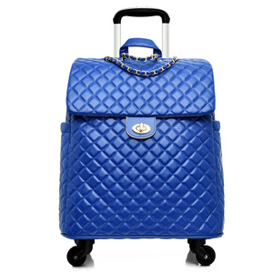 Trolley da Viaggio Alla Moda da 20 Pollici in Morbida Pelle PU, Valigia Essenziale con Ruote per Viaggi Comodi - Product Image 1