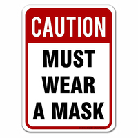 Panneau d'avertissement ANSI : Masque anti-poussière à porter lors du travail dans cette zone