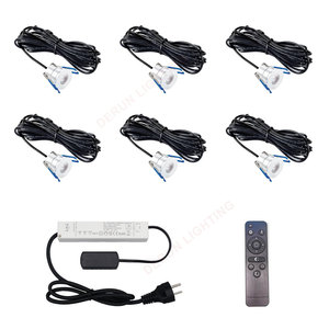 Ensemble de 6 mini spots LED 3W IP65 avec câble de 5m pour véranda, terrasse, toiture, éclairage extérieur de jardin - Product Image 6
