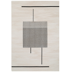 Alfombra Moderna Rectangular Impermeable y Lavable, Tejido Wilton, Diseño Abstracto, para Sala de Estar y Sofá - Product Image 5