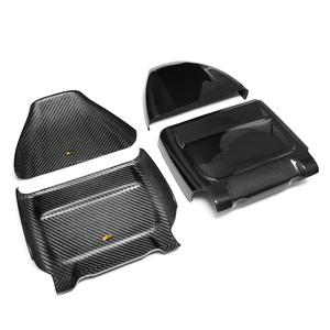 Juego de 4 Cubiertas de Respaldo de Asiento de Fibra de Carbono para BMW M5 F90 Competition F95 X5M <span class=keywords><strong>X96</strong></span> X6M, Fibra de Carbono Completa, 2020+, Accesorios Interiores - Product Image 3