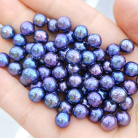 Perles en vrac d'eau douce naturelles Muses Jewels, prix d'usine, rondes, 7-8mm, multicolores, pour la fabrication de bijoux