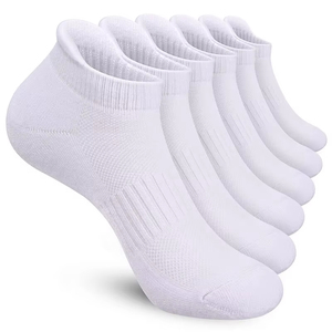 Wholesale Custom Logo Women Men Cotton Sports Mesh <b>Running</b> Hiking Athletic Cushioned Solid Color Boat Ankle <b>Sock</b> High Quality - Product Image 2
