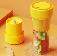 Topverkoper USB RVS Sapcentrifuge Blender 380ml Draagbaar 6-Blads Elektrische Fruitmixer Stille Motor 40W Huishoudelijk Buiten Gebruik Omkeerbaar