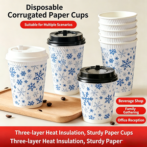 ผู้ผลิตจีน ราคาดี แก้วกาแฟกระดาษสีดำแบบใช้แล้วทิ้งสั่งทำได้ - Product Image 3