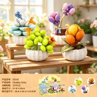 Kit de montage DIY de plantes bonsaï tendance TikTok : Ensemble de blocs de construction de plantes succulentes - Décoration de bureau à domicile et au bureau, cadeau d'anniversaire pour adultes