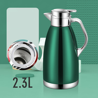 Termo K37 de Acero Inoxidable Negro, Jarra Térmica al Vacío, Termo para Camping, Botella para Agua Caliente y Alimentos, Botella de Agua, Jarra