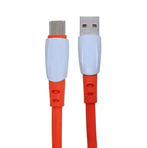 USB 2A type C cable is applicable to Xiaomi Samsung Huawei super fast charging data cable silicone USB C cable