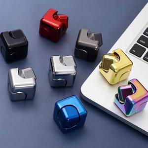 VUÔNG EDC kim loại hợp kim ngón tay con quay hồi chuyển sáng tạo ma thuật khối lập phương Fidget <span class=keywords><strong>spinner</strong></span> cho giảm căng thẳng nhôm tạo tác xoay - Product Image 3