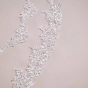 Mermaid Bridal Gown Halter Neck White Embroidered Backless Wedding Dress Natural Waistline Fitted Train - Product Image 4